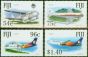 Rare Postage Stamp from Fiji 1991 Air Pacific Set of 4 SG839-842 Very Fine MNH