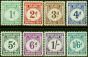 Collectible Postage Stamp from Gilbert & Ellice Islands 1940 Postage Due Set of 8 SGD1-D8 Fine MNH
