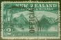Rare Postage Stamp from New Zealand 1906 2s Blue-Green SG066 Good Used