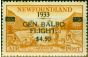 Valuable Postage Stamp from Newfoundland 1933 Air Balbo $4.50 on 75c Yellow-Brown SG235 Good MNH