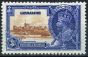 Rare Postage Stamp from Gibraltar 1935 3d Brown & Dp Blue SG115b Short Extra Flagstaff Fine MNH