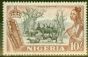Collectible Postage Stamp from Nigeria 1953 10s Black & Red-Brown SG79 V.F Very Lightly Mtd Mint