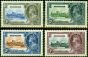 Old Postage Stamp from Nyasaland 1935 Jubilee Set of 4 SG123-126 Fine Lightly Mtd Mint