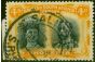 Rare Postage Stamp Rhodesia 1910 4d Black & Orange SG140 Fine Used