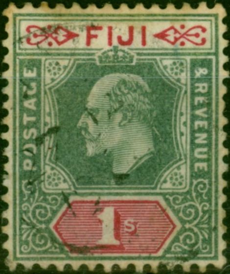 Fiji 1903 1s Green & Carmine SG112 Good Used . King Edward VII (1902-1910) Used Stamps