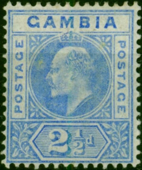 Gambia 1902 2 1/2d Ultramarine SG48 Good MM King Edward VII (1902-1910) Valuable Stamps