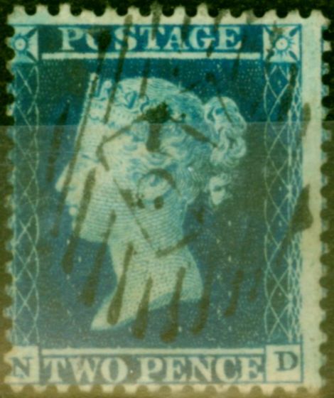 Collectible Postage Stamp from GB 1855 2d Blue SG23 Fine Used