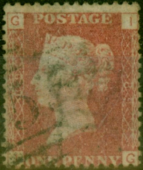 Collectible Postage Stamp GB 1864 1d Red SG43 Pl 89 Fine Used