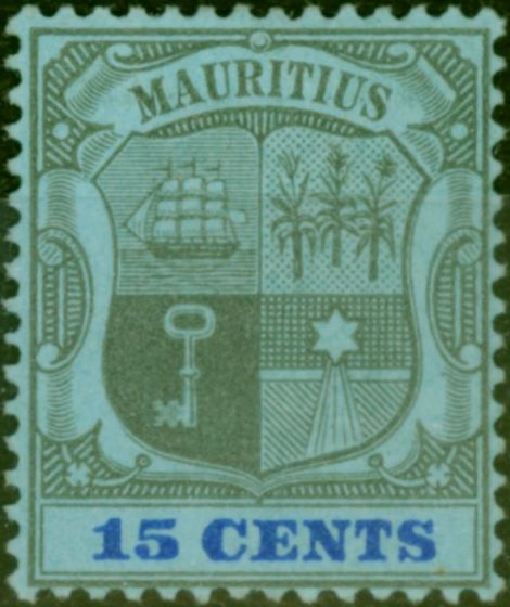 Valuable Postage Stamp Mauritius 1905 15c Black & Blue-Blue SG150 Fine & Fresh MM
