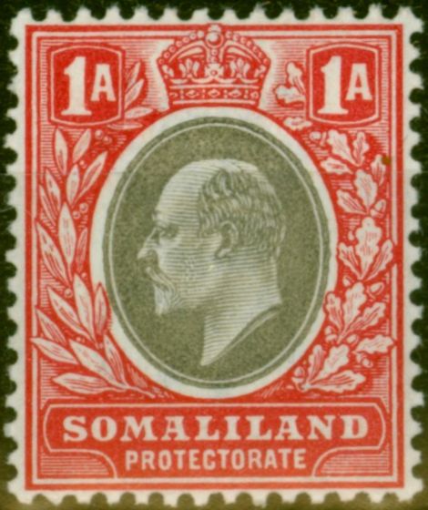 Collectible Postage Stamp Somaliland 1904 1a Grey-Black & Red SG33 Fine LMM