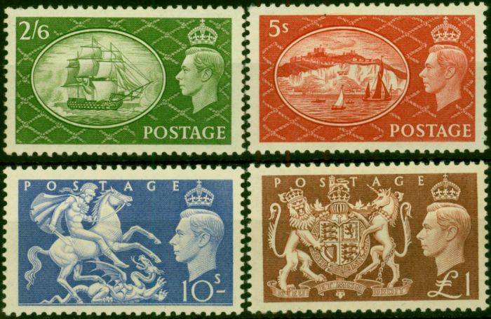 GB 1951 Set of 4 SG509-512 Fine LMM. King George VI (1936-1952) Mint Stamps