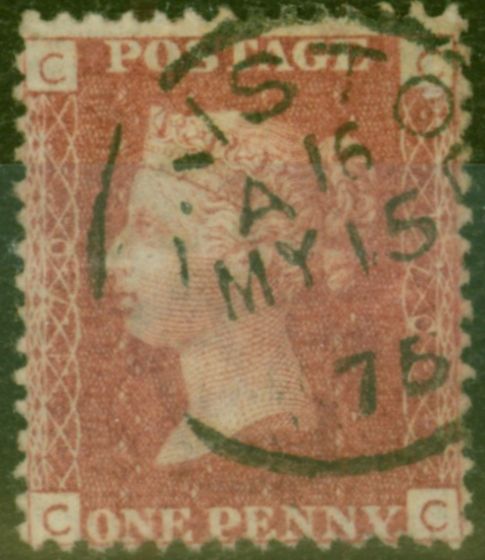 Collectible Postage Stamp from GB 1864 1d Rose-Red SG43 PL 170 V.F.U CDS