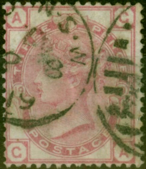 Valuable Postage Stamp GB 1875 3d Pale Rose SG144 Pl.19 Fine Used