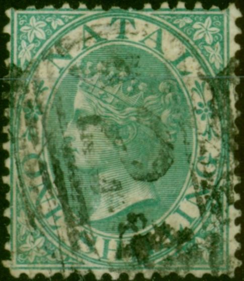 Valuable Postage Stamp Natal 1867 1s Green SG25 Good Used