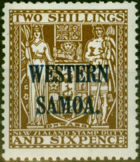 Rare Postage Stamp Samoa 1945 2s6d Deep Brown SG207 Fine VLMM