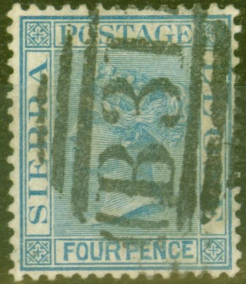 Valuable Postage Stamp from Sierra Leone 1883 4d Blue SG26 Good Used
