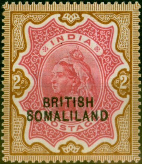 Collectible Postage Stamp from Somaliland 1903 2R Carmine & Yellow-Brown SG22 Fine & Fresh Lightly Mtd Mint