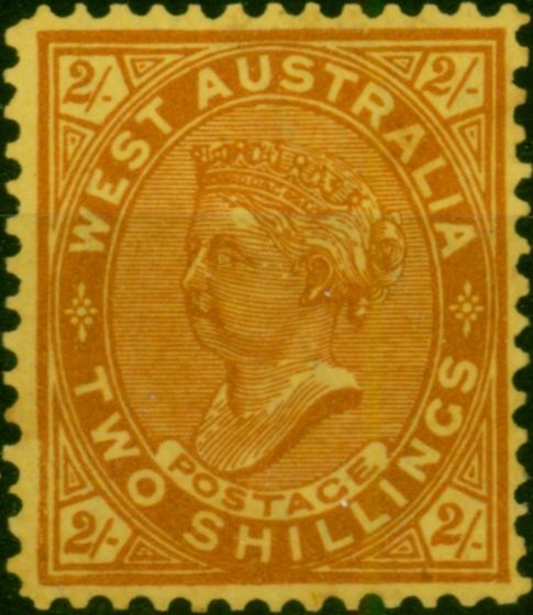 Western Australia 1906 2s Orange-Yellow SG124b Fine LMM . King Edward VII (1902-1910) Mint Stamps