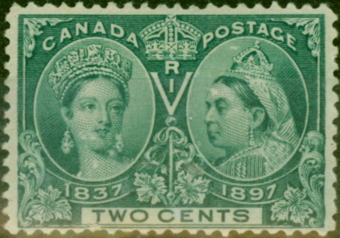 Canada 1897 2c Deep Green SG125 Fine MM  Queen Victoria (1840-1901) Rare Stamps