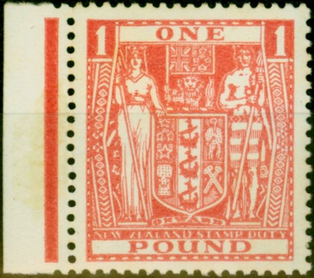 Old Postage Stamp from New Zealand 1931 £1 Pink SGF158 Fine MNH