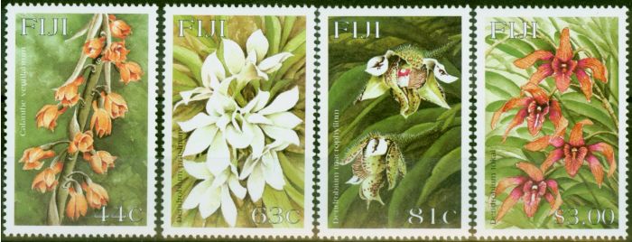 Rare Postage Stamp Fiji 1999 Orchids Set of 4 SG1050-1053 V.F MNH