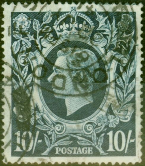 Collectible Postage Stamp GB 1939 10s Dark Blue SG478 Fine Used Stamp