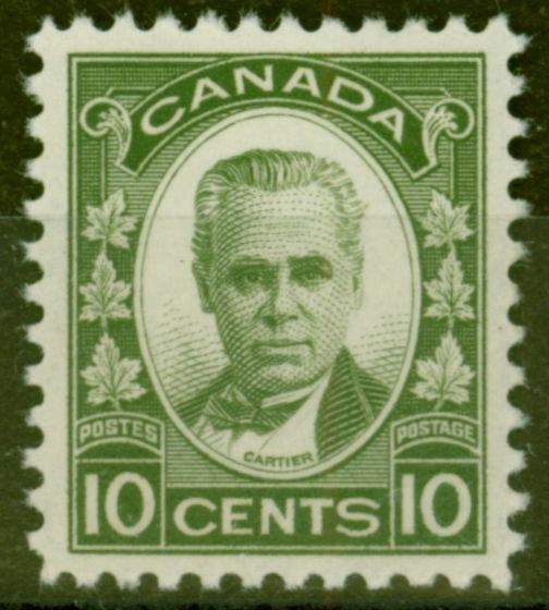 Collectible Postage Stamp from Canada 1931 10c Olive-Green SG312 V.F Lightly Mtd MInt
