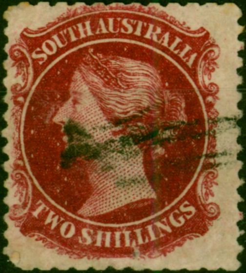 South Australia 1869 2s Crimson-Carmine SG86 Fine Used. Queen Victoria (1840-1901) Used Stamps