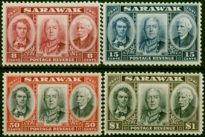 Sarawak 1946 Centenary Set of 4 SG146-149 Fine & Fresh LMM . King George VI (1936-1952) Mint Stamps