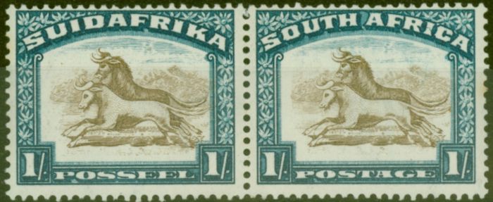 Collectible Postage Stamp from South Africa 1932 1s Brown & Dp Blue SG48 Wmk Upright V.F Lightly Mtd Mint