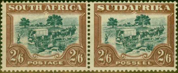 Old Postage Stamp South Africa 1932 2s6d Green & Brown SG49 Fine MNH