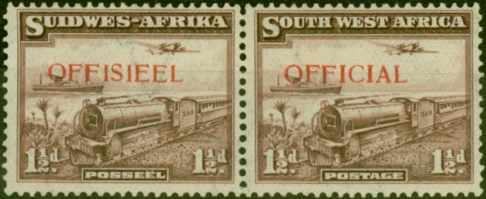 Collectible Postage Stamp South West Africa 1938 1 1/2d Purple-Brown SG017 Fine MM