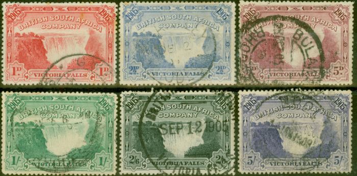 Old Postage Stamp from Rhodesia 1905 Falls set of 6 SG94-99 Good Used