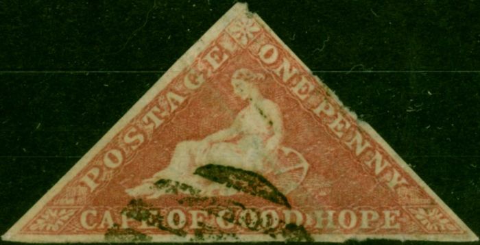 C.O.G.H 1858 1d Rose SG5a Ave Used . Queen Victoria (1840-1901) Used Stamps