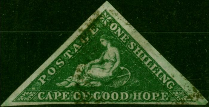 C.O.G.H 1859 1s Deep Dark Green SG8b V.F.U  Queen Victoria (1840-1901) Collectible Stamps