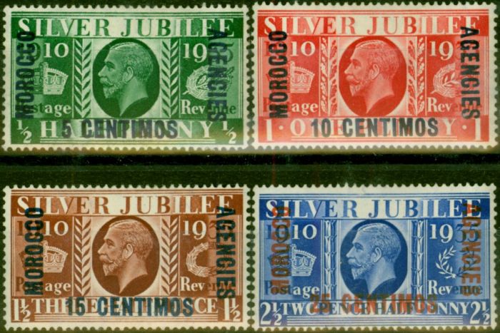 Morocco Agencies 1935 Jubilee Set of 4 SG149-152 Fine LMM  King George V (1910-1936) Old Stamps