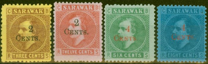 Valuable Postage Stamp from Sarawak 1899 set of 4 SG32-35 V.F & Fresh Unused