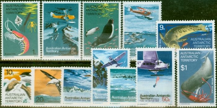 Valuable Postage Stamp A.A.T 1973 Set of 12 SG23-34 V.F MNH