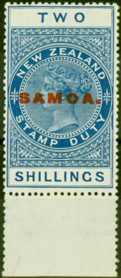 Valuable Postage Stamp from Samoa 1925 2s Blue SG165 Fine Lightly Mtd Mint