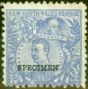 Rare Postage Stamp from New South Wales 1890 20s Colbalt-Blue Specimen SG264s Fine Mtd Mint