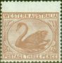 Collectible Postage Stamp from Western Australia 1871 3d Pale Brown SG63 V.F MNH
