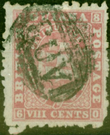 Valuable Postage Stamp from British Guiana 1871 8c Pink SG95 Good Used