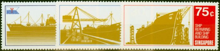 Valuable Postage Stamp Singapore 1970 Shipping Set of 3 SG143-145 V.F MNH