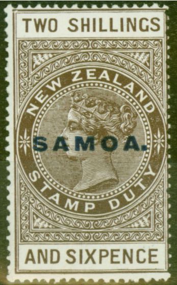 Collectible Postage Stamp from Samoa 1928 2s6d Dp Grey-Brown SG166 Cowan Paper Fine Lightly Mtd Mint