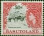 Collectible Postage Stamp Basutoland 1964 50c Black & Carmine-Red SG92 Fine LMM