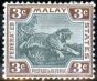 Collectible Postage Stamp from Fed Malay States 1900 3c Black & Brown SG16 Fine Lightly Mtd Mint