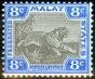 Rare Postage Stamp from Fed Malay States 1900 8c Grey-Brown & Ultramarine SG19b Fine Lightly Mtd Mint