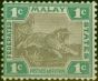 Valuable Postage Stamp Fed of Malay States 1900 1c Grey & Green SG15a Fine LMM