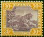 Fed of Malay States 1929 30c Purple & Orange-Yellow SG71 Fine MM 