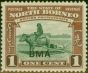 Collectible Postage Stamp North Borneo 1945 1c Green & Red-Brown SG320 Fine LMM (2)